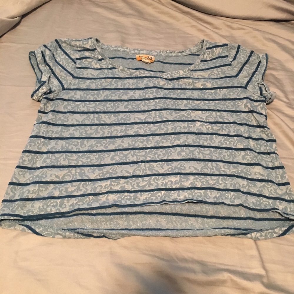 Blue crop tee (2 for $12)